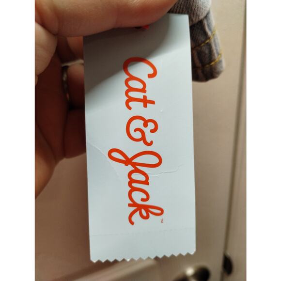 Cat & Jack Girls' Size Medium Light Wash Denim Hooded Frayed Hem Jean Jacket NWT - Picture 7 of 8